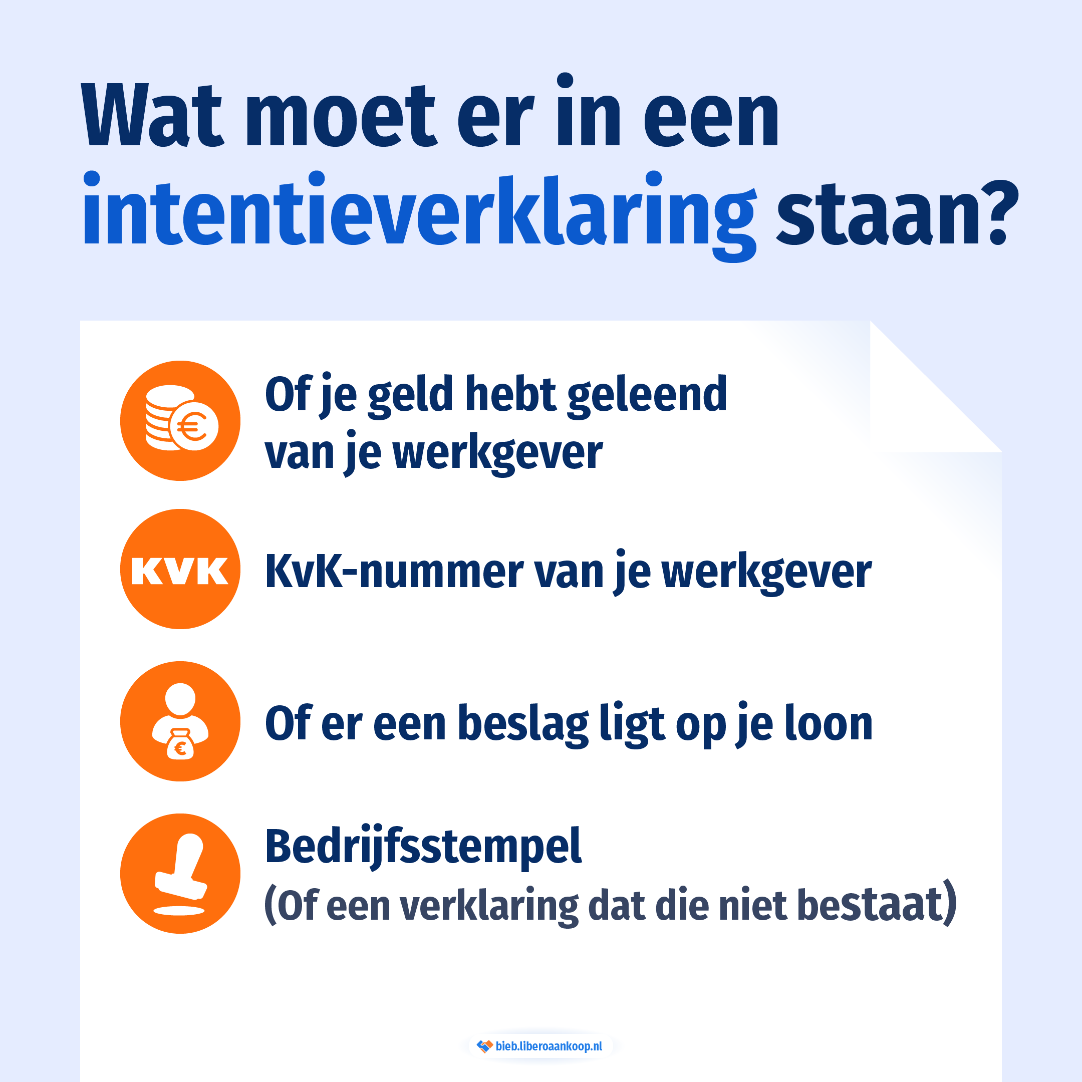 Wat moet er in een intentieverklaring van een werkgever staan als je een huis koopt? | Libero Aankoop