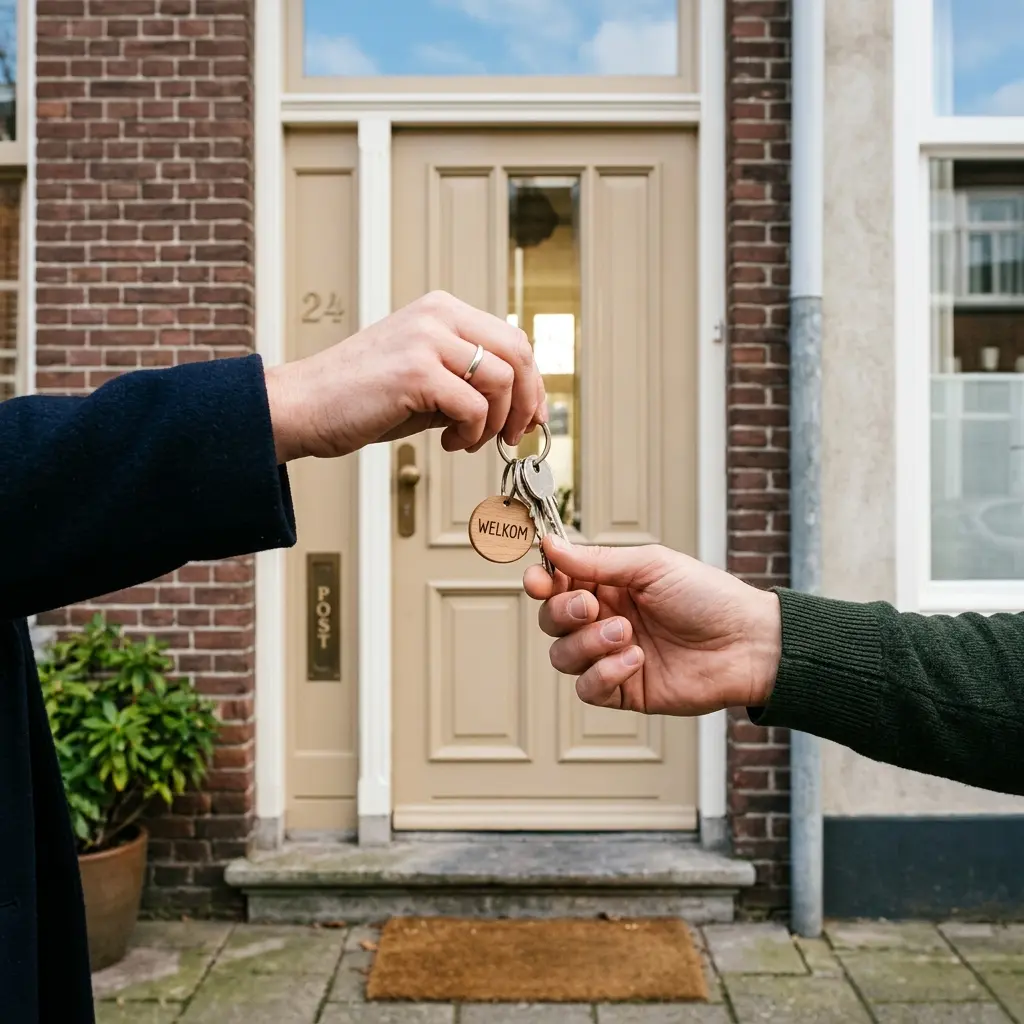Sleuteloverdracht bij een Nederlandse woning